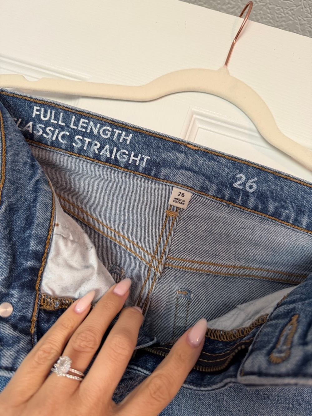 J. Crew Straight-Leg Jeans in Medium Blue Wash - Picture 2 of 4